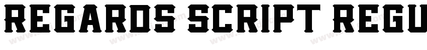 Regards Script Regul字体转换